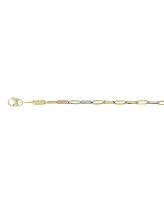 18CT Y/G TRI TONE PLINK NKLT